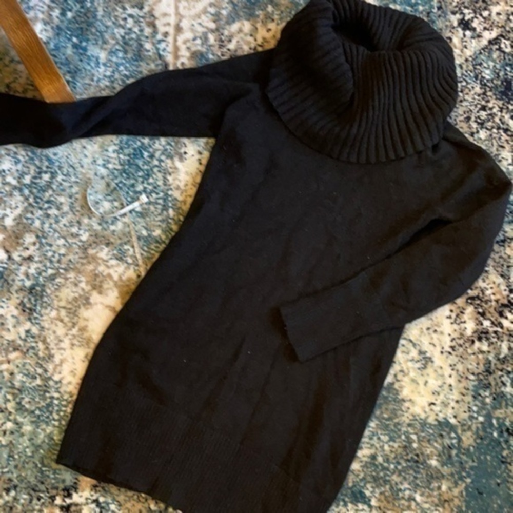 INC dress large black sweater dress